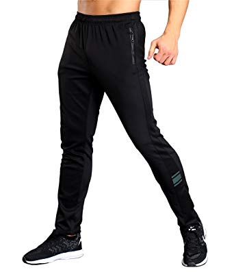 Srizgo Tracksuit Bottoms Black with Zip Pockets New Design Mens Jogging Trousers for Sports and Leisure