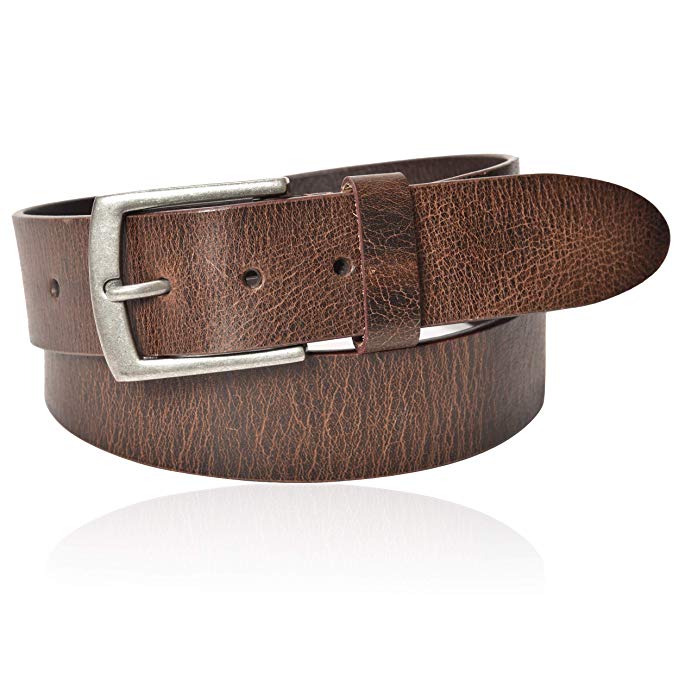 Clifton Heritage Leather Belt for Mens - 3.9cm Men Belt for Dress & Jeans with Anti Scratch Buckle Gift Box Packing