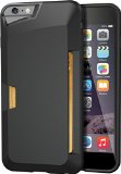 iPhone 6 Plus6s Plus Wallet Case - Vault Slim Wallet for iPhone 66s 55 by Silk - Ultra Slim Protective Credit Card Phone Cover Midnight Black