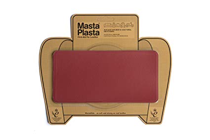 MastaPlasta Self-Adhesive Patch for Leather and Vinyl Repair, Large, Red - 8 x 4 Inch - Multiple Colors Available