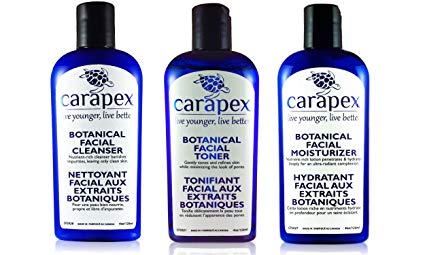 Carapex Botanical Facial Care Set, Face Regimen Kit for Sensitive Skin, Women and Men