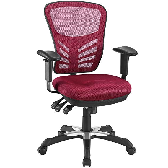 Modway Articulate Office Chair, Red
