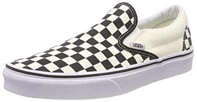 Vans Unisex Classic Slip-On (Checkerboard) Blk&whtchckerboard/Wht Skate Shoe 6.5 Men US / 8 Women US