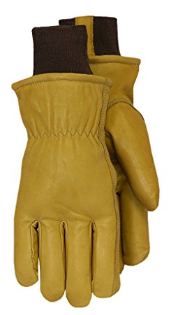 Midwest Gloves and Gear 609TLKW-M-AZ-6 Cowhide Leather Work Glove with Thermolite Lining, Medium