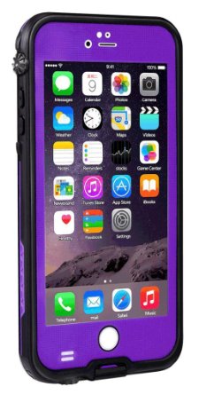 AOWOTO Waterproof Case for iPhone 6s/6 4.7 inch , Underwater Dirtpoof Shockproof Snowproof Sandproof Protection Cover Phone Cases for iPhone 6s/6 ( Purple )