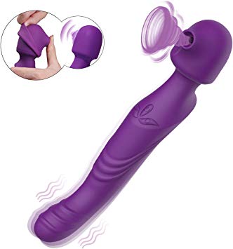 G Spot Clitoral Sucking Vibrator with 10 Suction & Vibration Patterns, Rechargeable Clit Stimulator with 10 Pulsating Modes, Silicone Sex Toys for Women and Couples