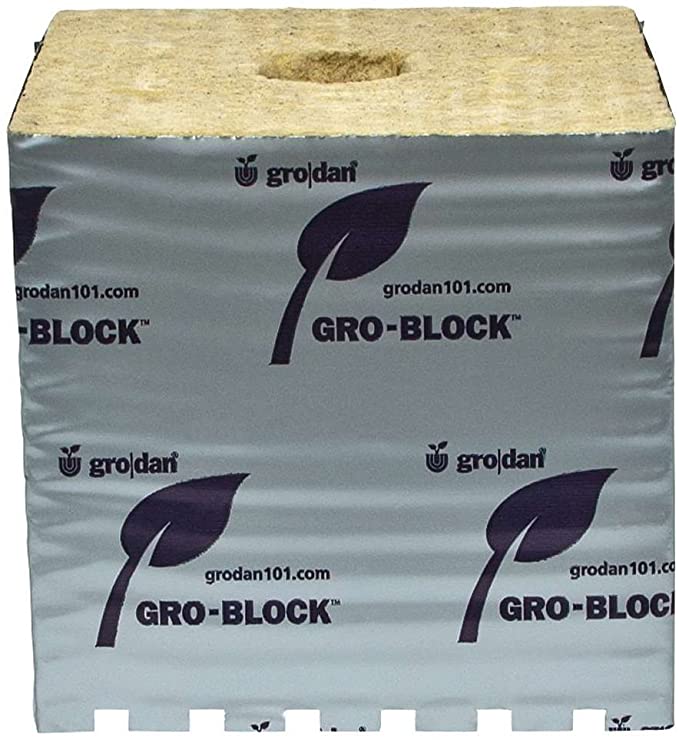 Grodan HUGO 6x6x6 Hydroponics Seed Starting Block - 12 Pack