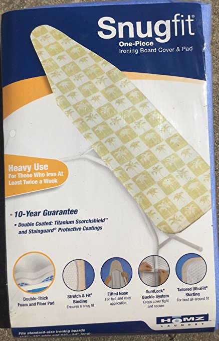 Homz Heavy Use Ironing Board Pad and Cover