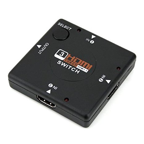 3 Port 1080P HDMI AUTO Switch Splitter Switcher HUB Box Cable LCD HDTV