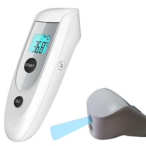 PREVE Medical Clinical Non Contact Infrared Forehead Thermometer for Babies Infants Children Adults No Touch Instant Fever Detection
