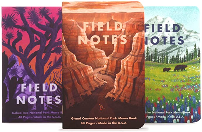 Field Notes: National Parks Series (Series B - Grand Canyon, Joshua Tree, Mount Rainier)