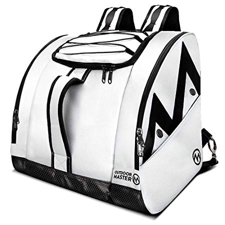 OutdoorMaster Boot Bag - Ski Boots and Snowboard Boots Bag, Excellent for Travel with Waterproof Exterior & Bottom - for Men, Women and Youth