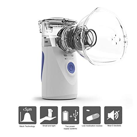 【LIMITED PRICE REDUCTION 】Mini Handheld Nebulizer,Portable Steam Inhaler,Portable Nebulizer Cool Mist Atomizer Inhaler for Kids and Adult