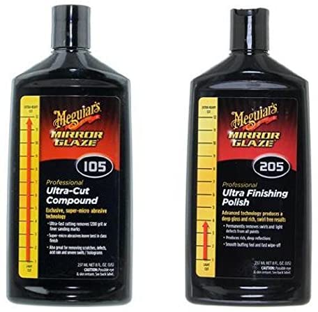 Meguiars M105 (M10508) Paint Compound and Meguiar's M205 (M20508) Paint Polish