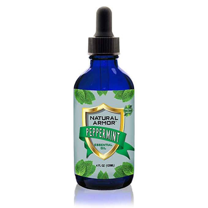 Peppermint Essential Oil - 100% Pure (Undiluted) Natural Premium Organic Extract With Dropper Included. Therapeutic Grade, Food Grade, NON-GMO. Huge 4 FL. OZ. Bottle