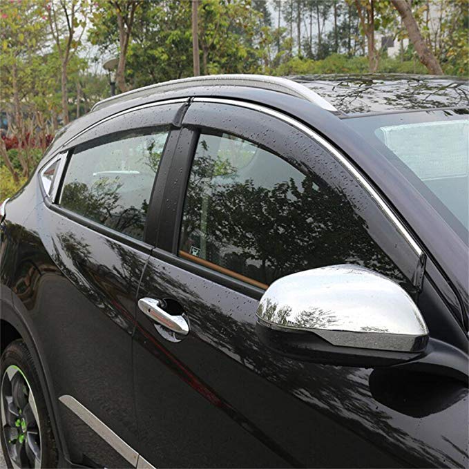 Vesul Updated Side Window Visor Rain Sun Deflectors Guard Vent Shade Fits on Honda HR-V HRV 2014 2015 2016 2017 2018 2019