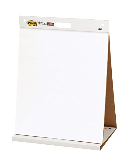 Post-it Tabletop Easel Pad, 20 x 23-Inches, White, 20-Sheets/Pad