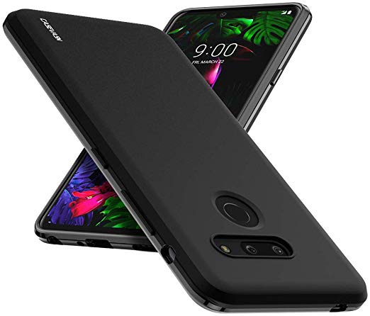 LG G8 Case, LG G8 ThinQ Case, CASEVASN [Shockproof] Anti-Scratches Flexible TPU Gel Slim Fit Soft Skin Silicone Protective Case Cover for LG G8 / LG G8 ThinQ (Black)