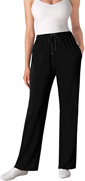 Woman Within Women's Plus Size Tall Sport Knit Straight Leg Pant