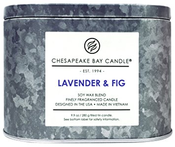 Chesapeake Bay Candle Heritage Collection Double Wick Tin Candle, Lavender & Fig