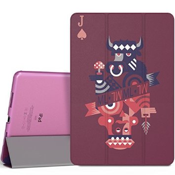 iPad Pro 9.7 Case - MoKo Ultra Slim Lightweight Smart-shell Stand Cover with Translucent Frosted Back Protector for Apple iPad Pro 9.7 Inch 2016 Release Tablet, Poker J (with Auto Wake / Sleep)