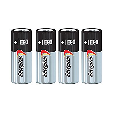 Energizer E90 Alkaline Batteries, 1.5V, LR1 N Size (Pack of 4)