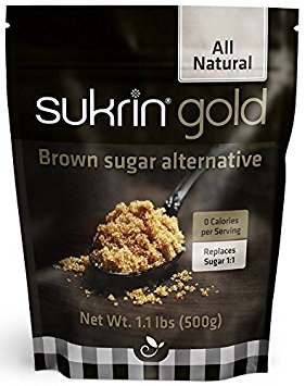 Sukrin Gold - The Natural Brown Sugar Alternative - 1.1 lb Bag (Pack of 2)