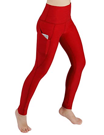 ODODOS Out Pocket High Waist Yoga Pants,Tummy Control,Pocket Workout Yoga Pant