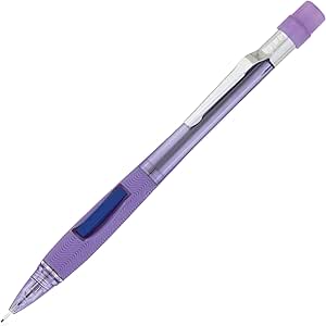 Pentel® Quicker Clicker Mechanical Pencil, 0.7 mm, 2HB Hardness, Refillable, Transparent Violet Barrel