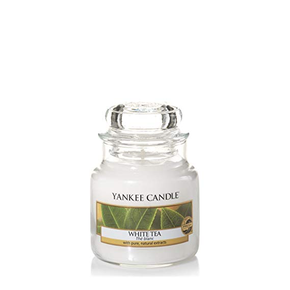 Yankee Candle Small Jar Candle, White Tea