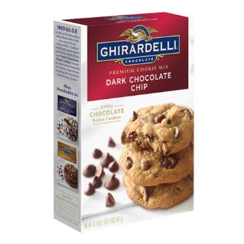Ghirardelli, Premium Cookie Mixes, 16.75oz Box (Pack of 3) (Choose Flavors Below) (Dark Chocolate Chip)