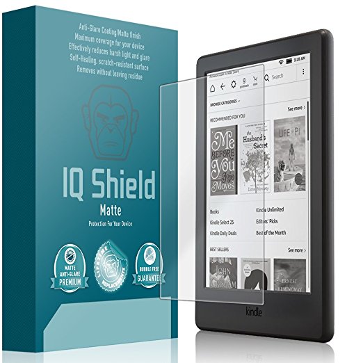 Kindle Screen Protector, IQ Shield Matte Full Coverage Anti-Glare Screen Protector for Kindle (6",2016)(8th Generation Gen)(E-reader) Bubble-Free Film - with