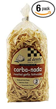 Al Dente Carba-Nada Roasted Garlic Fettuccine, 10-Ounce Bag (Pack of 6)