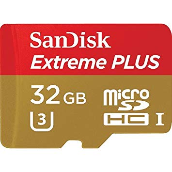 SanDisk Extreme Plus 32GB MicroSDHC UHS-I/ U3 Memory Card Speed Up To 80MB/s With Adapter- SDSDQX-032G-U46A (Older Version)