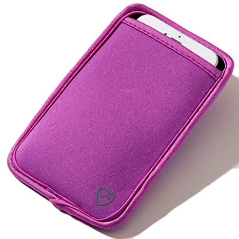 SYB Phone Pouch, EMF Protection Sleeve for Cell Phones (Purple, for Phones up to 2.75" Wide)