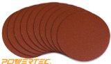 POWERTEC 110270 6-Inch PSA 150 Grit Aluminum Oxide Sanding Disc Self Stick 10-Pack