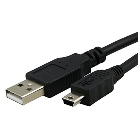 USB 2.0 A to 5-Pin Mini B Cable - 6 Feet