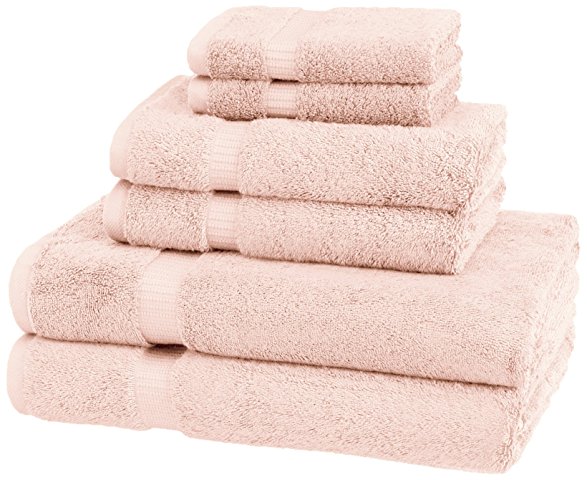 Pinzon Organic Cotton Blended Towels - 6 Piece Set, Blush