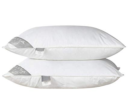 Naluka Queen Size Pillows Set of 2 Pack, 100% Cotton Cover Down Alternative Comfortable Hypoallergenic Pillow