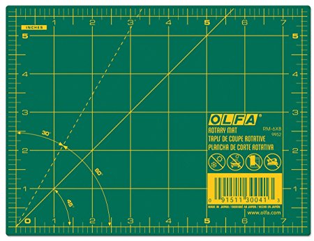 OLFA 9952 RM-6x8 6-Inch by 8-Inch Self-Healing Rotary Mat