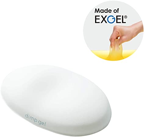 Elecom Wrist Rest dimp gel/Memory Foam/Anti Skid/Ergonomic Design for Office/Gaming WHITE MOH-DG01WH