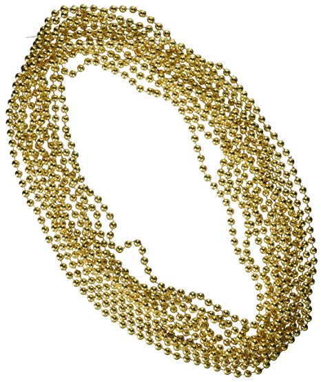 Party Beads - Small Round (gold) (12/Card)