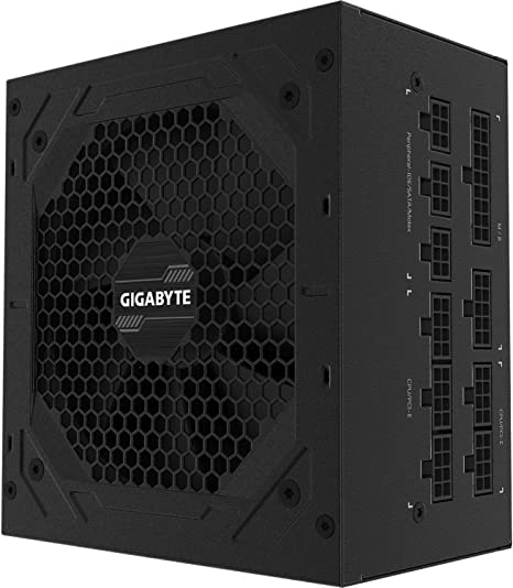 GIGABYTE P850GM V2, 850W, 80 Plus Gold Certified, 120mm Smart Hydraulic Bearing (HYB) Fan, Fully Modular Power Supply - Black