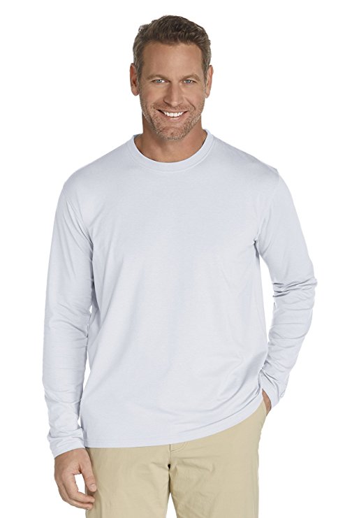 Coolibar UPF 50  Men's Long Sleeve T-shirt - Sun Protective