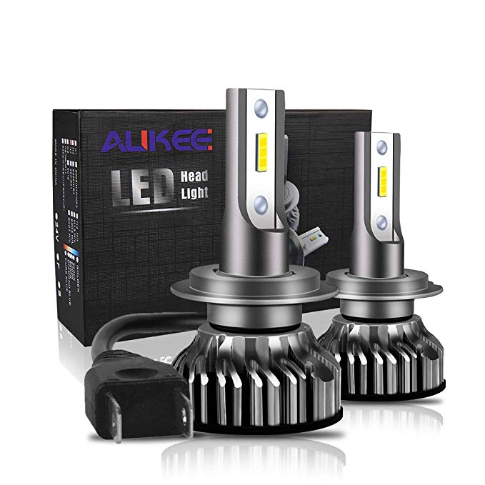 Aukee H7 LED Headlight Bulbs, 50W 6000K 10000 Lumens Extremely Bright CSP Chips Conversion Kit