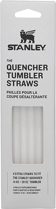 Adventure Quencher Travel Tumbler Straws | 14 OZ to 20 OZ | 4-Pack Clear