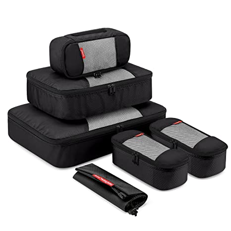 Travel Packing Cubes, Gonex Luggage Organizers Different Set Black
