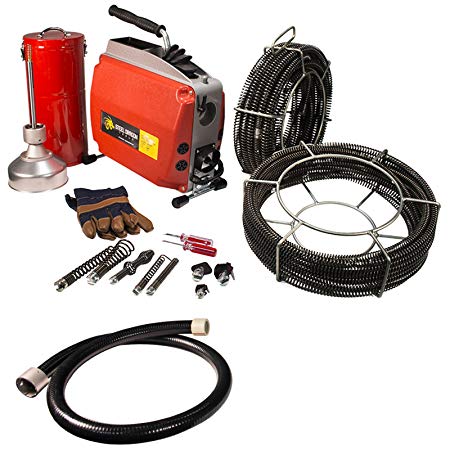 Steel Dragon Tools K60 Sectional Drain Pipe Cleaning Machine fits RIDGID C1 (5/16in.) C8 (5/8in.) Cable