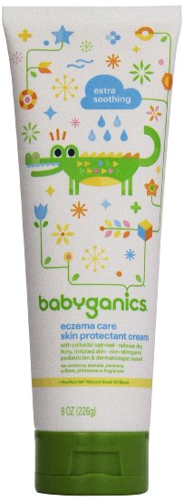 Babyganics Eczema Care Skin Protectant Cream 8 oz Packaging May Vary