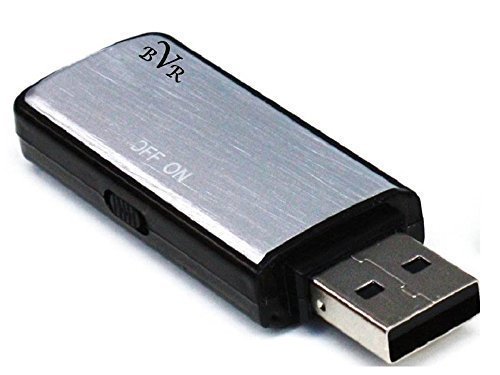 Spy Voice Recorder-8GB USB Digital Audio Voice Recorder- Best Voice Recorder-Portable Recording Device-USB Audio Recorder-No Flashing Light When Recording-Use as Dictaphone-Windows and Mac Compatible